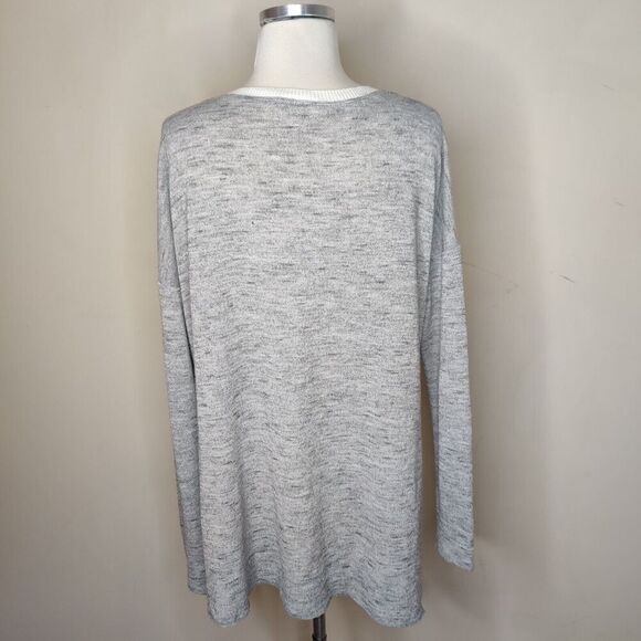 Wilfred V Neck Sweater Asymmetric Hem Side Slits - Picture 8 of 10